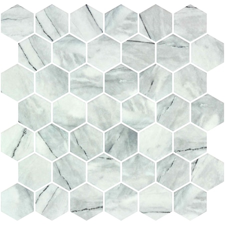 Andova Tiles SAMPLE Sculpt 2 x 2 Glass Honeycomb Mosaic Wall  Floor Tile SAM-ANDSCU546